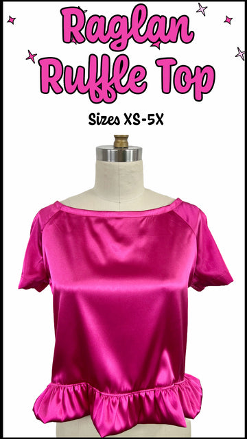 Raglan Sleeve Blouse Sewing Pattern PDF Digital Download